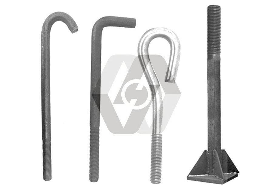 Foundation Bolt L 7 J Type Anchor Bolt with Nuts