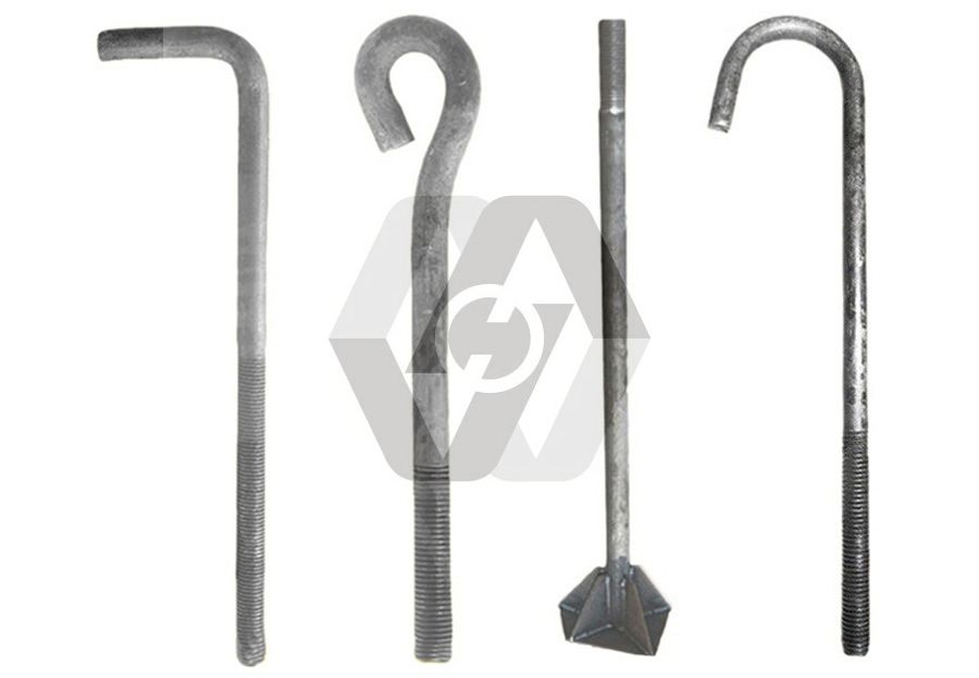 Foundation Bolt L 7 J Type Anchor Bolt with Nuts