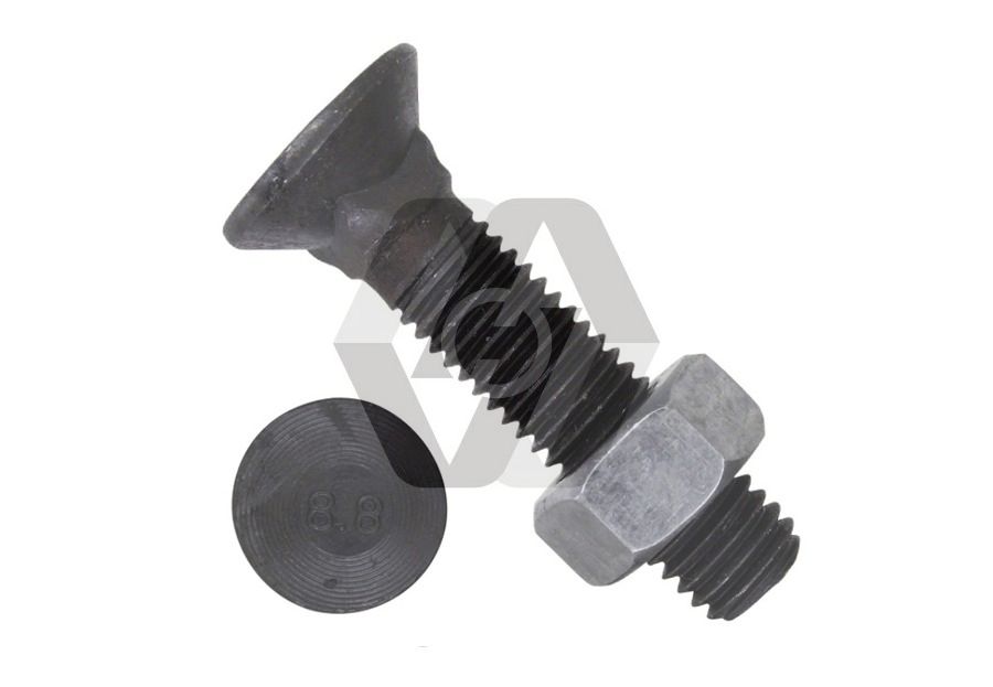 Countersunk square neck bolt