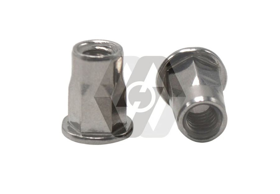 Half Hexagon Rivet Nuts Blind Rivet Nut with Countersunk Head Carbon Steel Stainless Steel