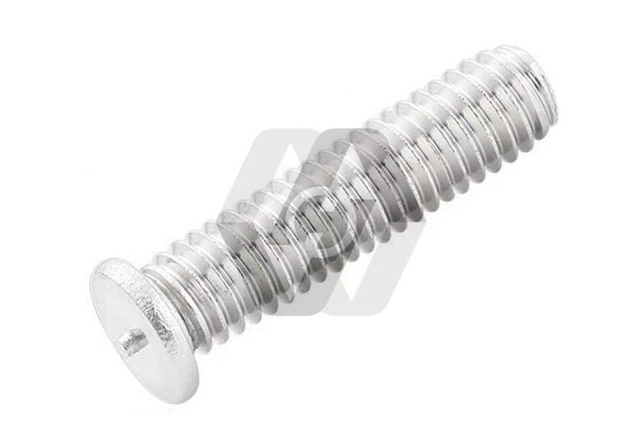 Aluminum electric spot welding screw nail