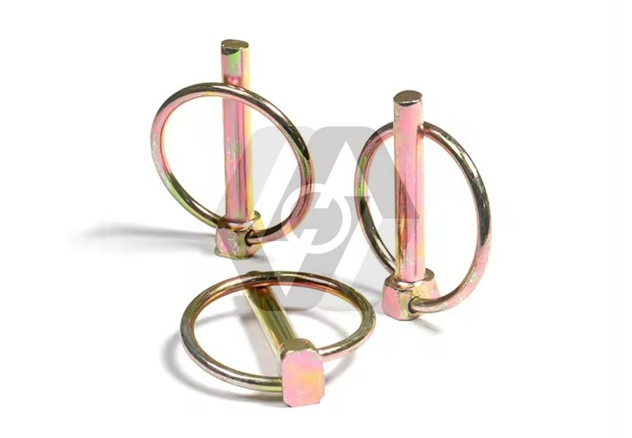 Gold Yellow zinc plated safety lock O High Strength Carbon Steel linch pin