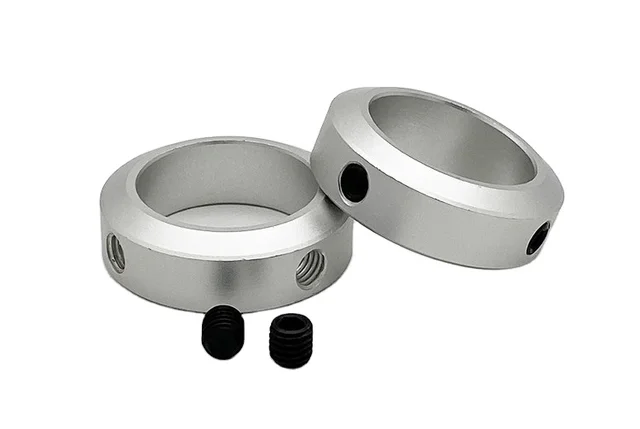 Aluminum set screw clamping shaft collar