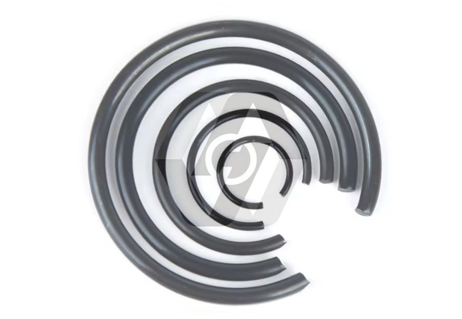 carbon spring steel black oxide zinc Round retaining wire snap ring for shaft