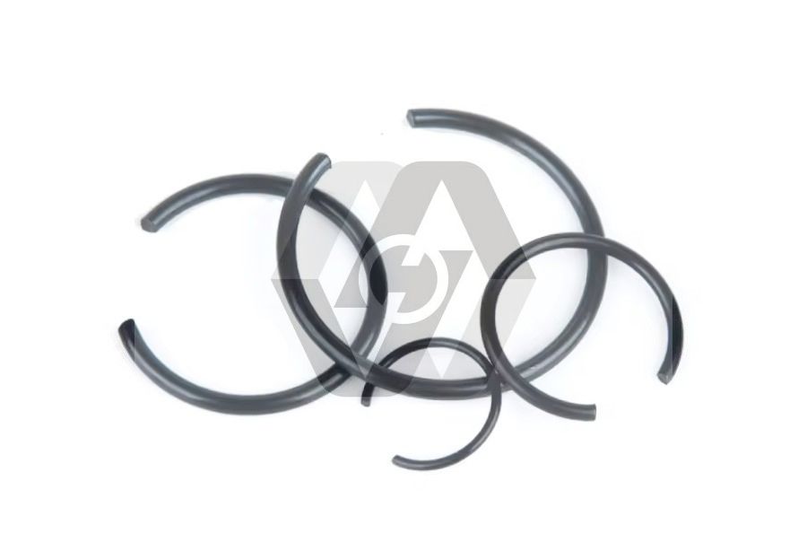 carbon spring steel black oxide zinc Round retaining wire snap ring for shaft