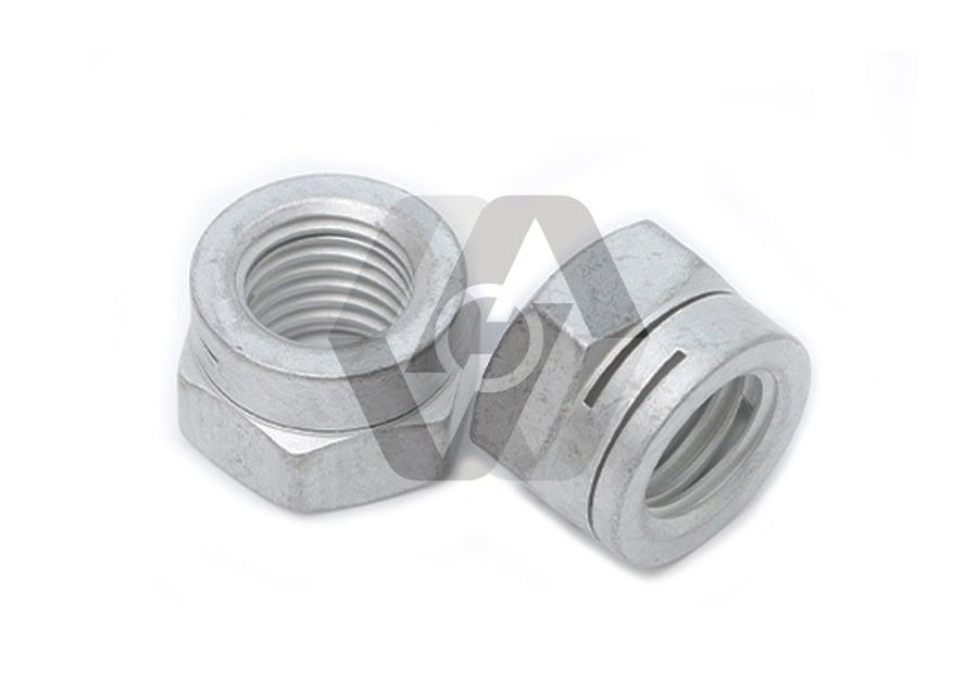 SS Dacromet Zinc Double Slotted Self Locking Nut