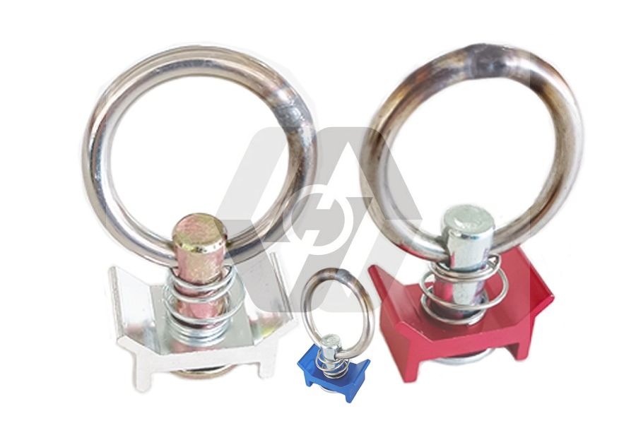 Aircraft track modify aluminum sliding rail pull ring aluminum guide rail roof crossbar quick fix rail quick release buckle